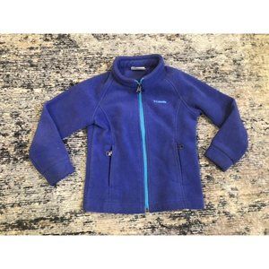4T columbia fleece zip up purple and blue